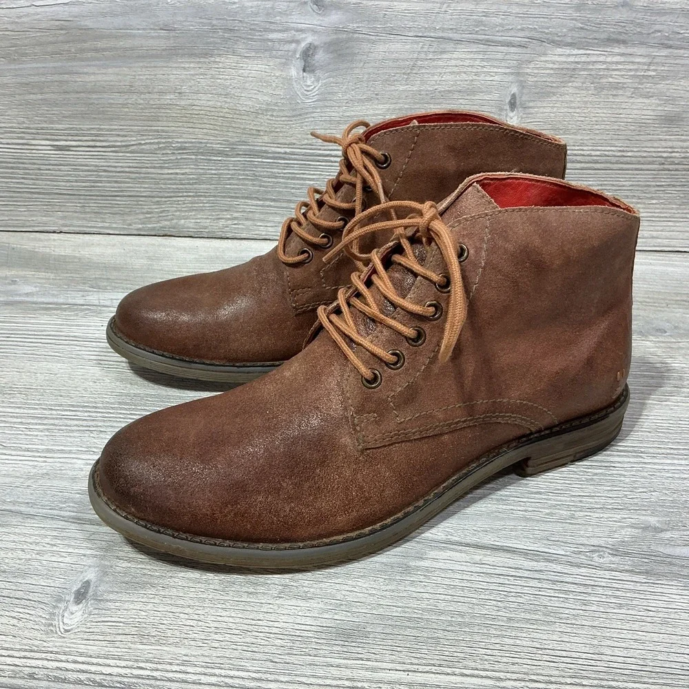 Bed Stu Roan Proff Mens Brown Leather Lace Up Casual Dress Chukka Boots Size 9